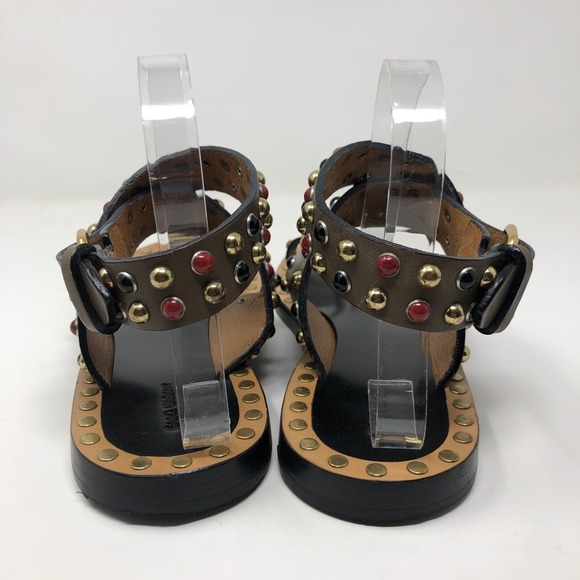 Isabel Marant Roman Empire Gladiator Sandals Womens 38 8 Leather Boho Summer - Picture 4 of 16